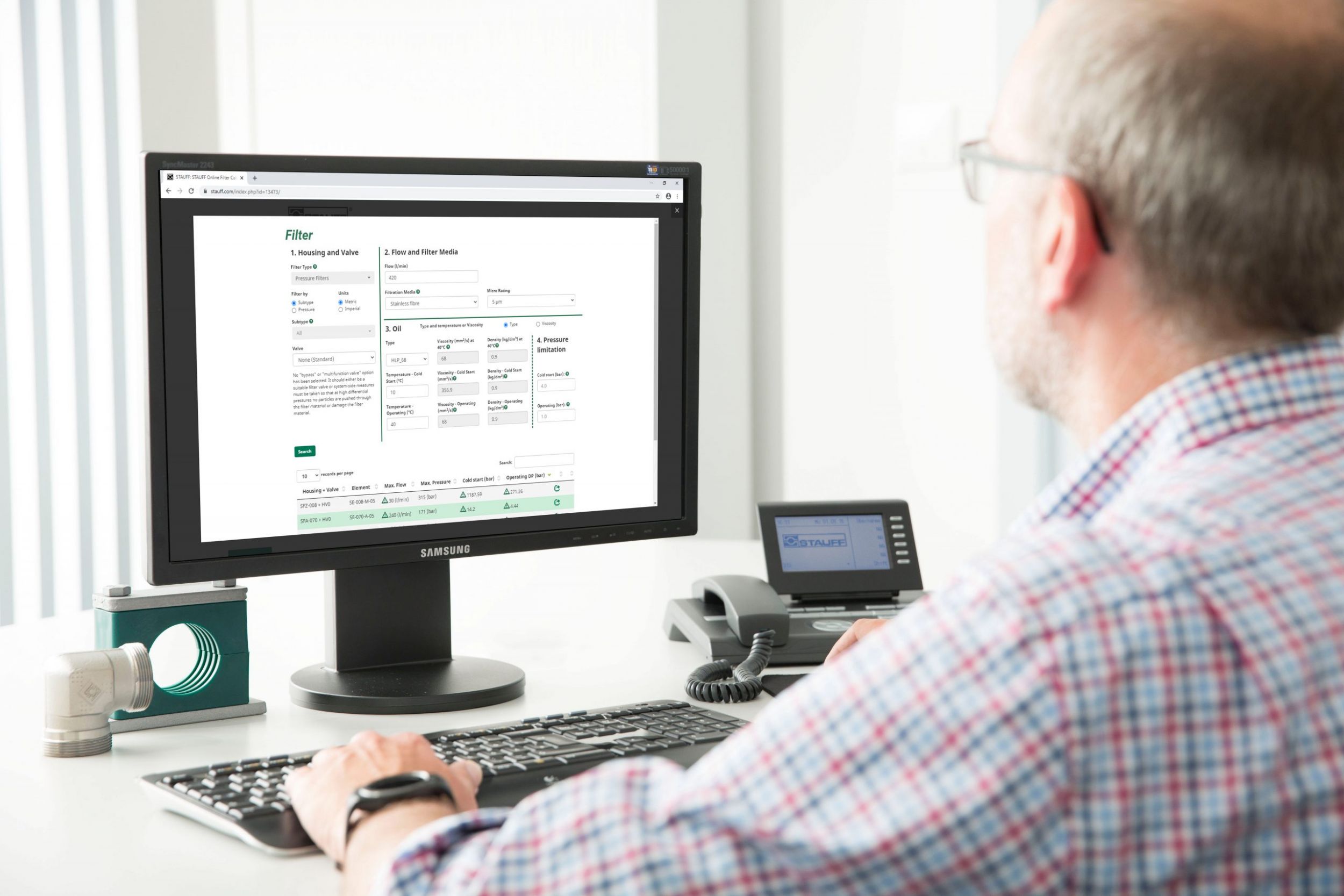 Online-Konfigurator für Hydraulikfilter