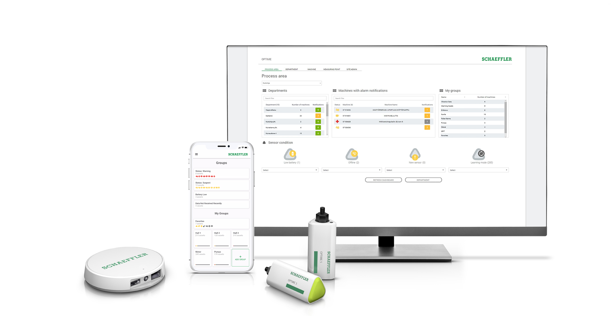 Mit Schaeffler OPTIME kostet Condition Monitoring pro Messpunkt und Tag nur noch wenige Cents.