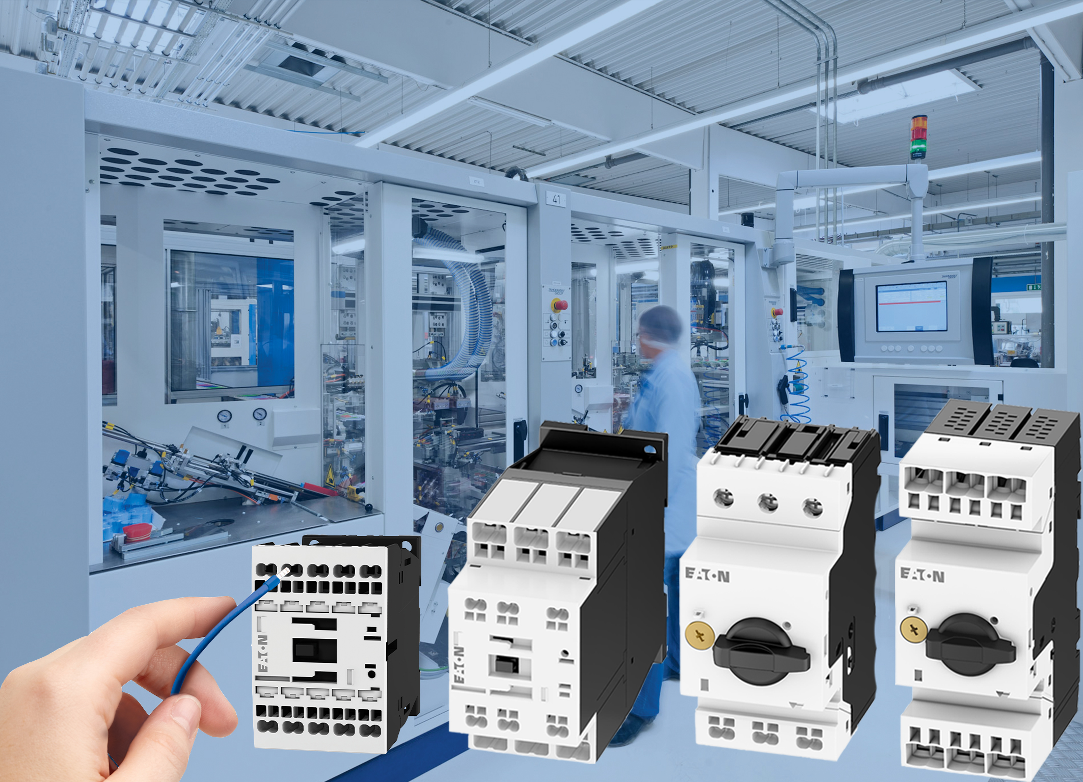 Motorstarter mit Push-in-Anschlusstechnik