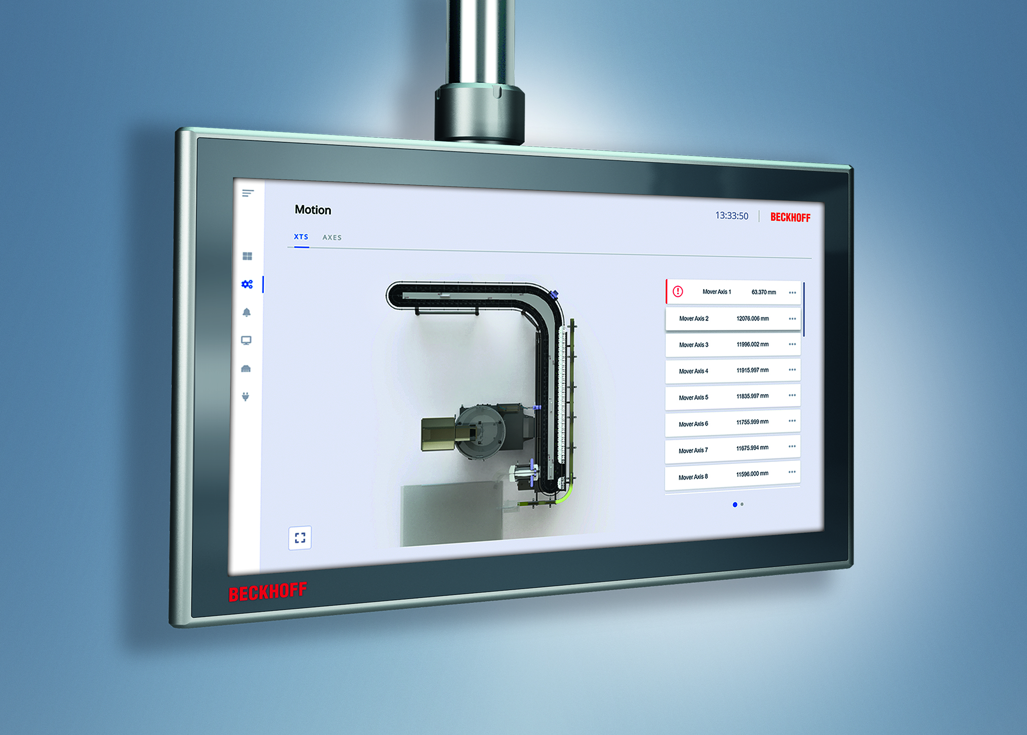Einfache Visualisierung des Produkttransports bei XTS