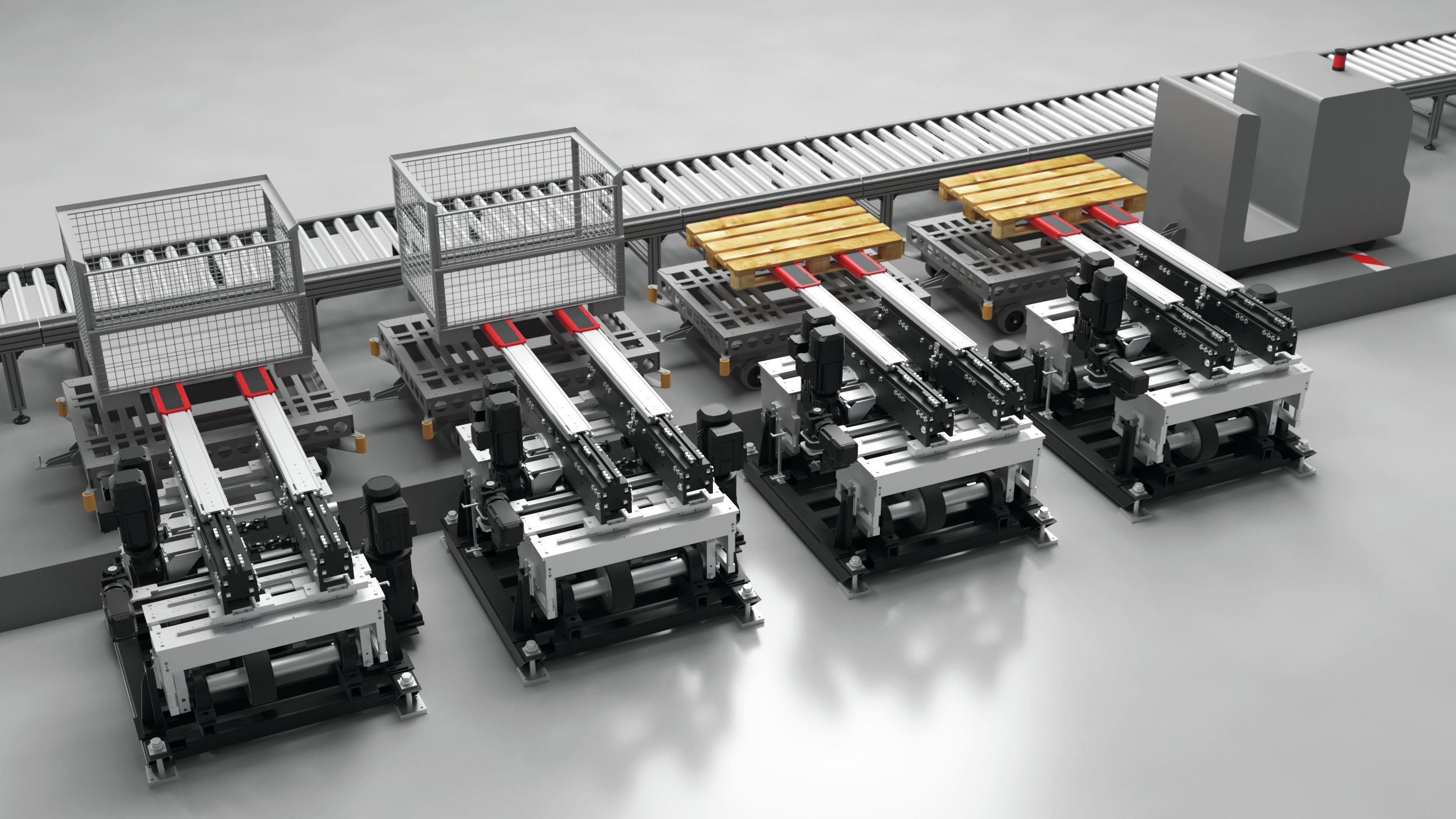 Automatische RoutenzugBe- und Entladestation