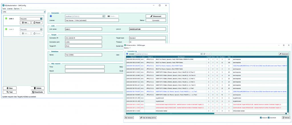 Der SQL4automation Connector erlaubt einen direkten Datenabgleich zwischen SPS und Datenbank.