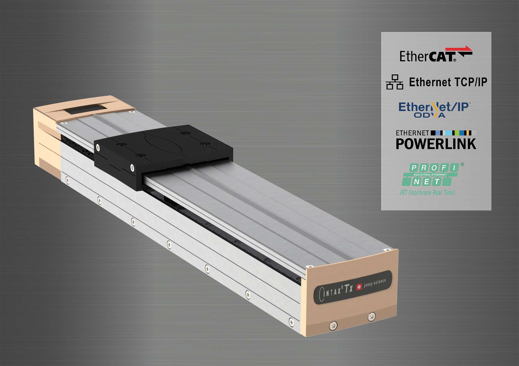Linearmotorachse mit integriertem Servocontroller