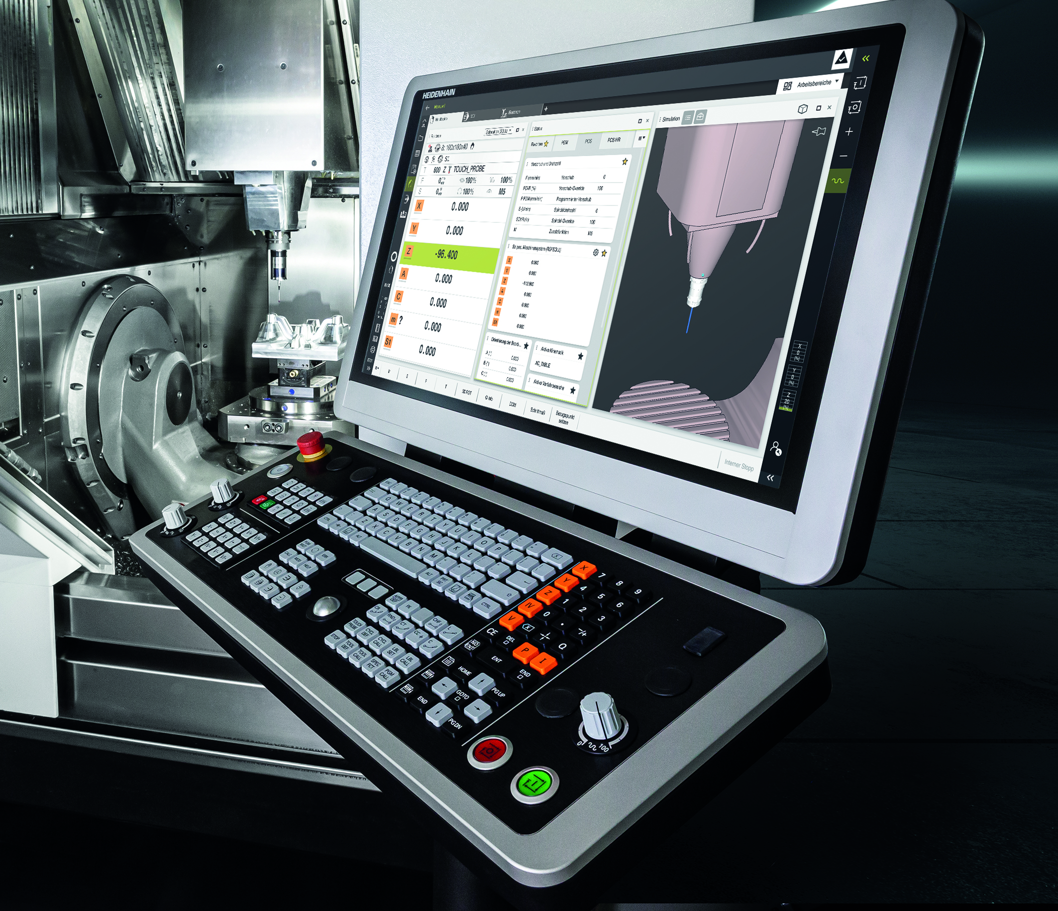 Mit CNC-Steuerung gesamte Fertigungsumgebung visualisieren