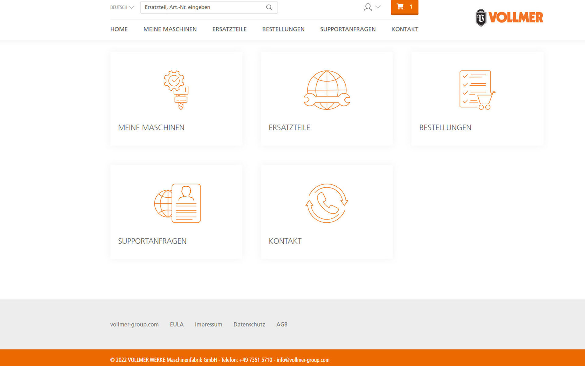 Vollmer öffnet neues Kundenportal