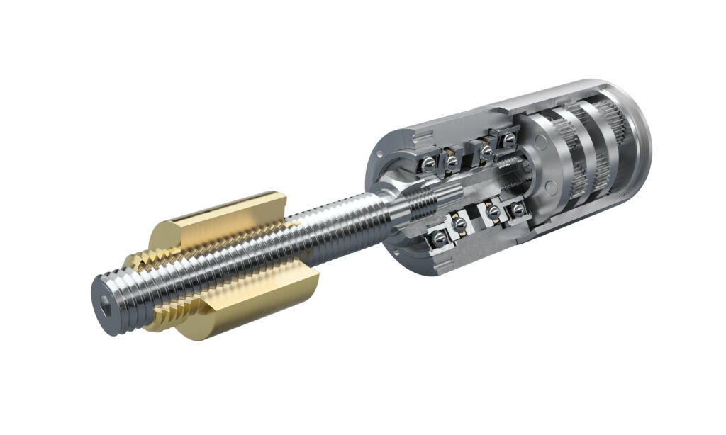 Die Spindeln sind so ausgelegt, dass Drehmoment- und Drehzahlbereich der Faulhaber-Motoren bestmöglich genutzt wird.