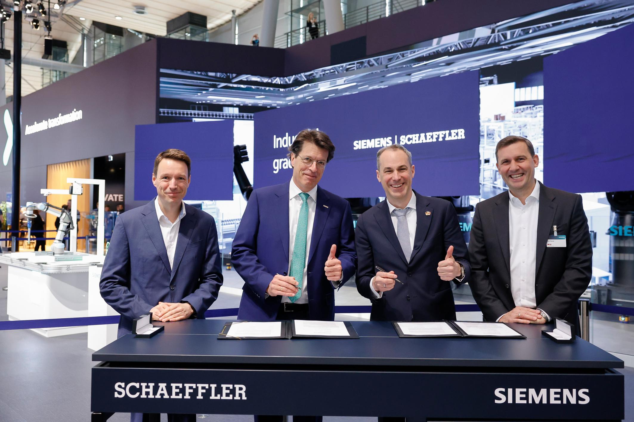 Schaeffler und Siemens vertiefen Zusammenarbeit