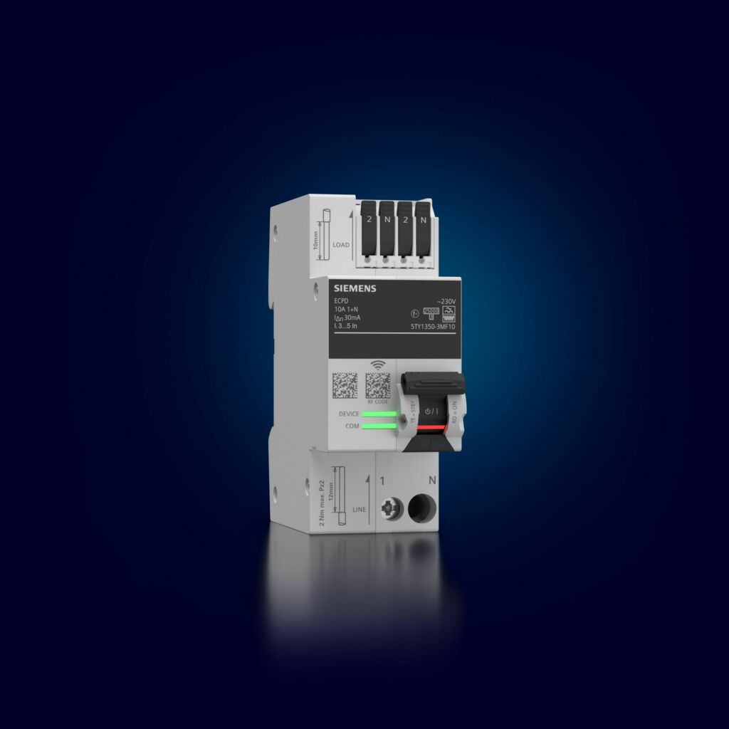 Im Vergleich zu elektromechanischen
Geräten schaltet das Sentron ECPD
laut Hersteller bis zu eintausend Mal schneller ab. Ermöglicht wird dies durch die
verbaute Halbleiter-Technik.