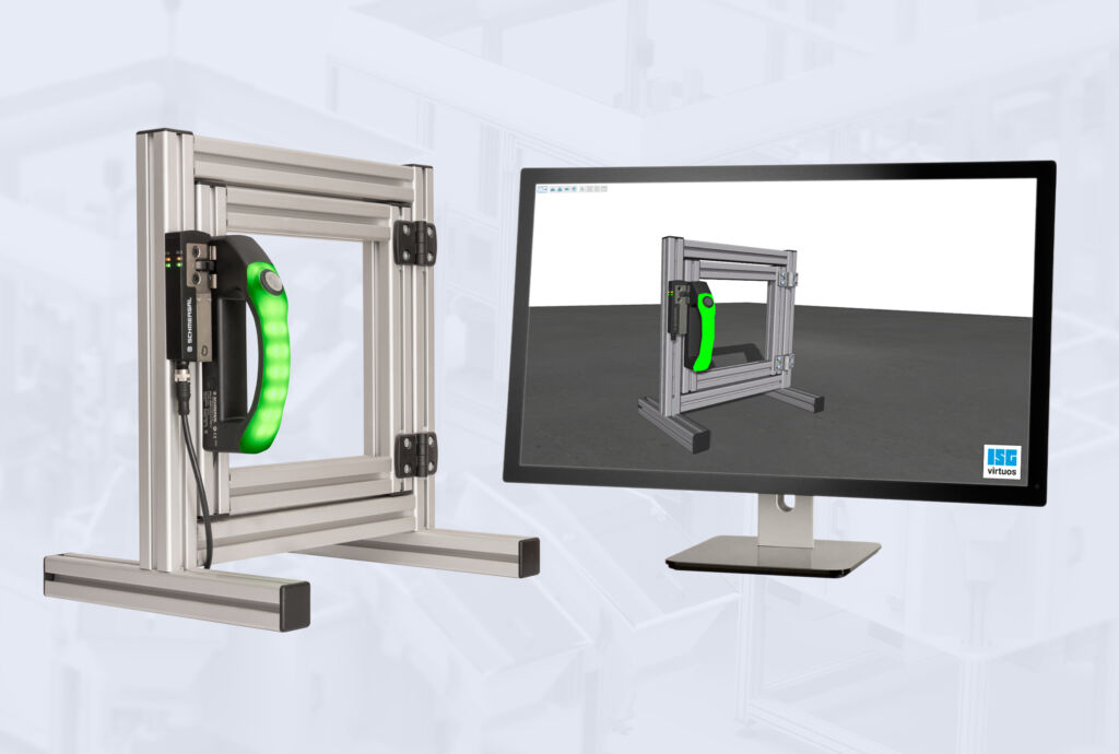 Das Schmersal Safety 4D-Modell simuliert alle Eigenschaften und Funktionen der physikalischen Sicherheitsschaltgeräte.