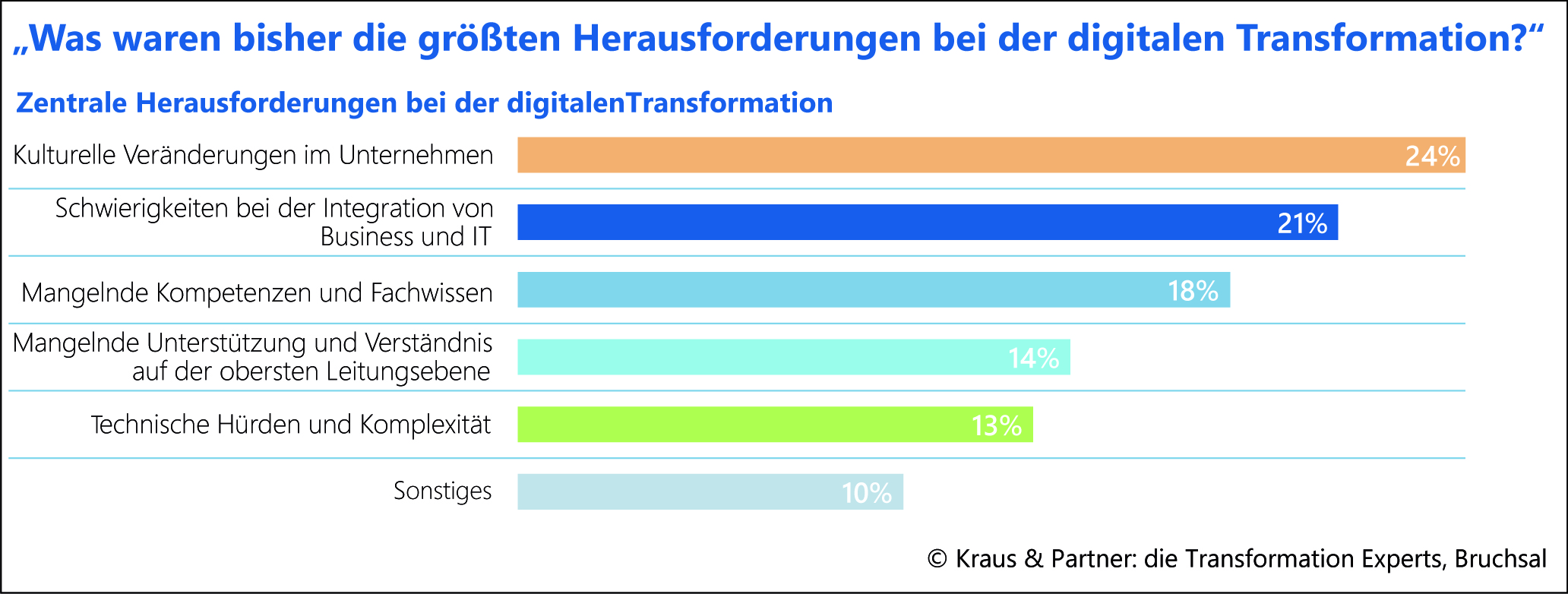 Herausforderungen bei der digitalen Transformation