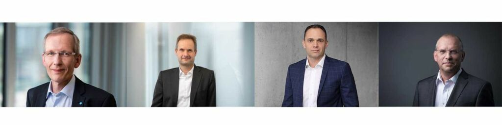 v.l.n.r.: Dr. Karsten Kroos, Dr. Volkmar Dinstuhl, Viktor Molnar , Frank Altag