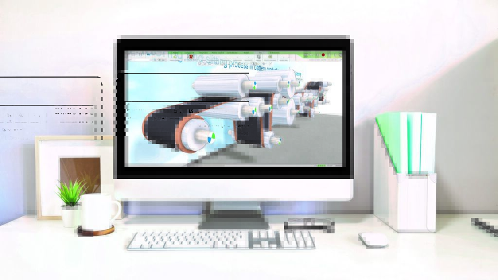Die physikbasierte, echtzeitfähige 3D-Simulations Software iPhysics ermöglicht die virtuelle Inbetriebnahme (VIBN) mechatronischer Anlagen, zum beispiel von Wickelprozessen.