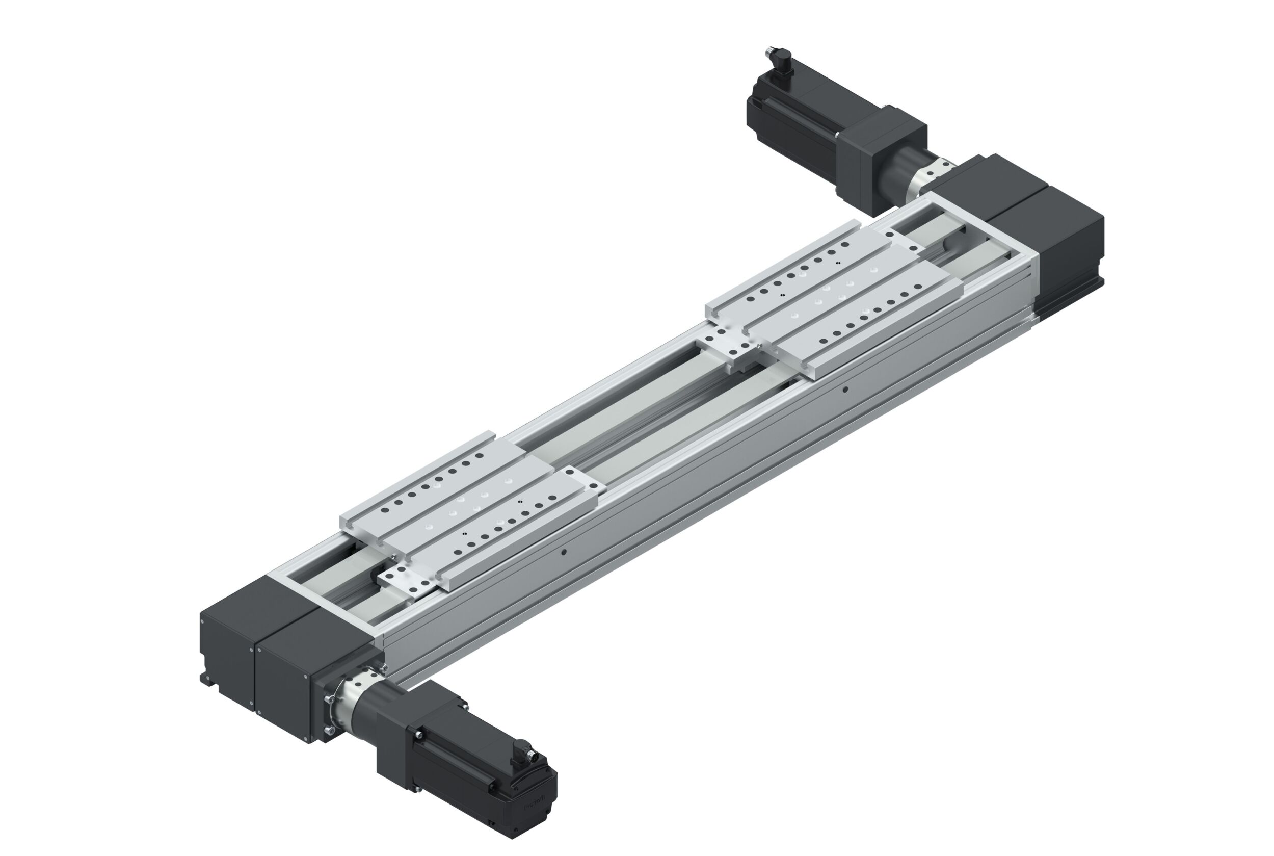 Zwei Linearachsen in einem Linearsystem