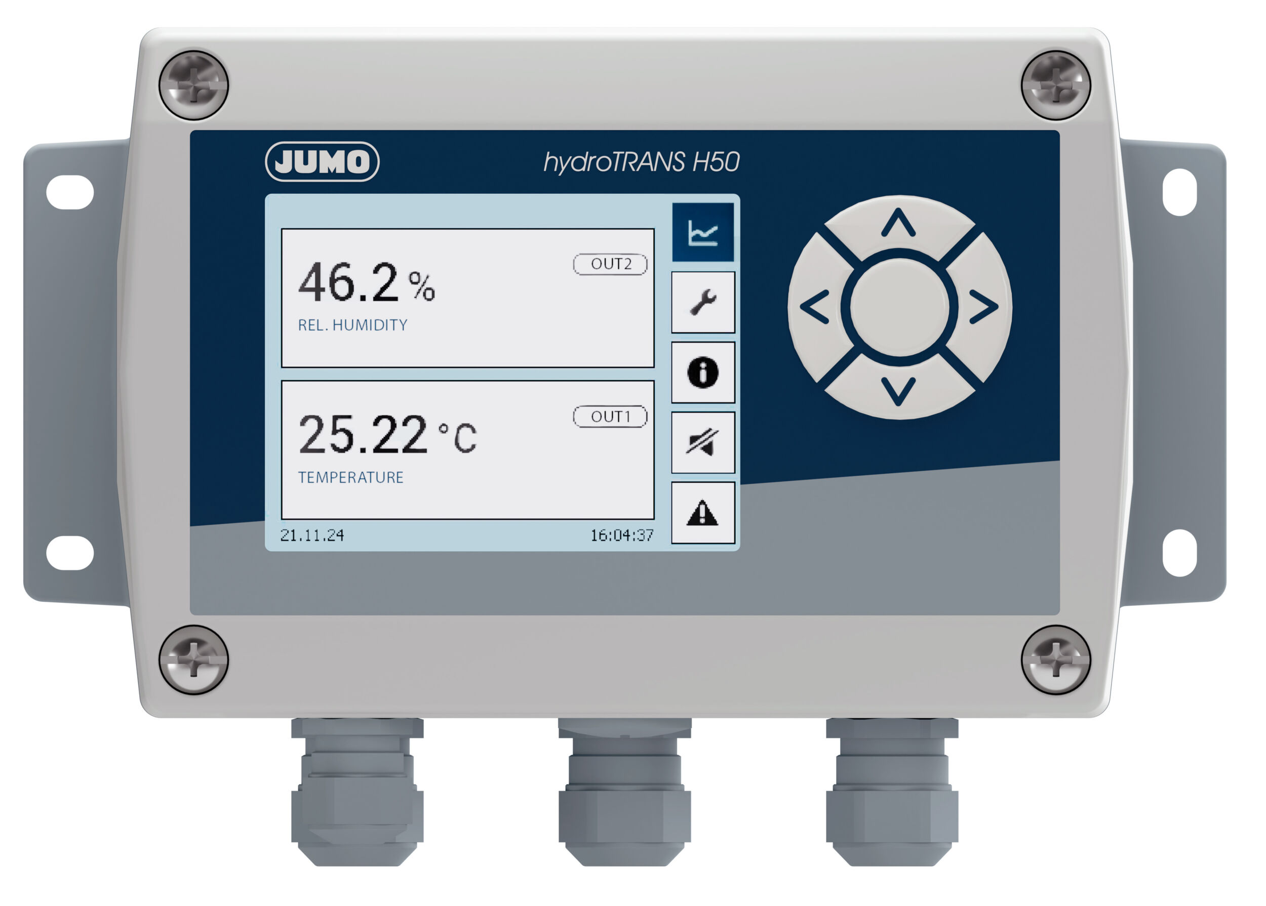 Der Jumo HydroTrans H50 mit austauschbarem Fühler eignet sich für stabile Temperatur- und Feuchtemessungen.