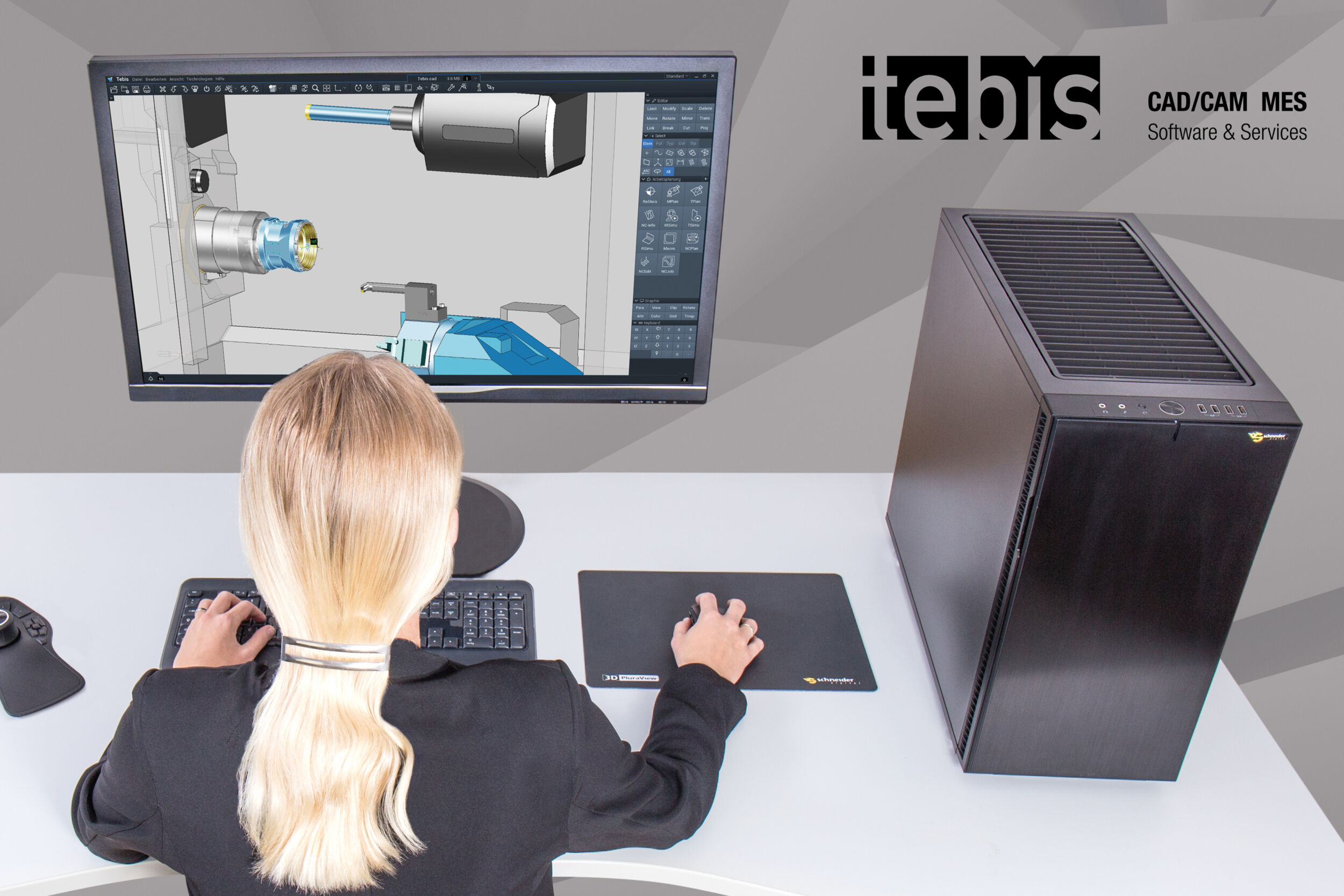 Schneider Digital präsentiert Tebis-zertifizierte Workstation-Lösungen für maximale Performance und Effizienz.