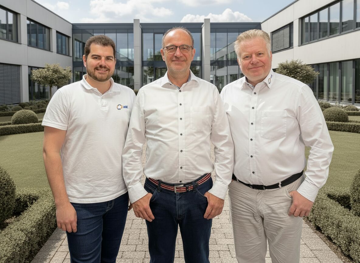 Staffelübergabe beim Anwenderkreis Proalpha: Der bisherige Geschäftsführer Thomas Schmidt (Mitte) mit seinen Nachfolgern Uwe Siegwart (links) und Christoph Schott (rechts)