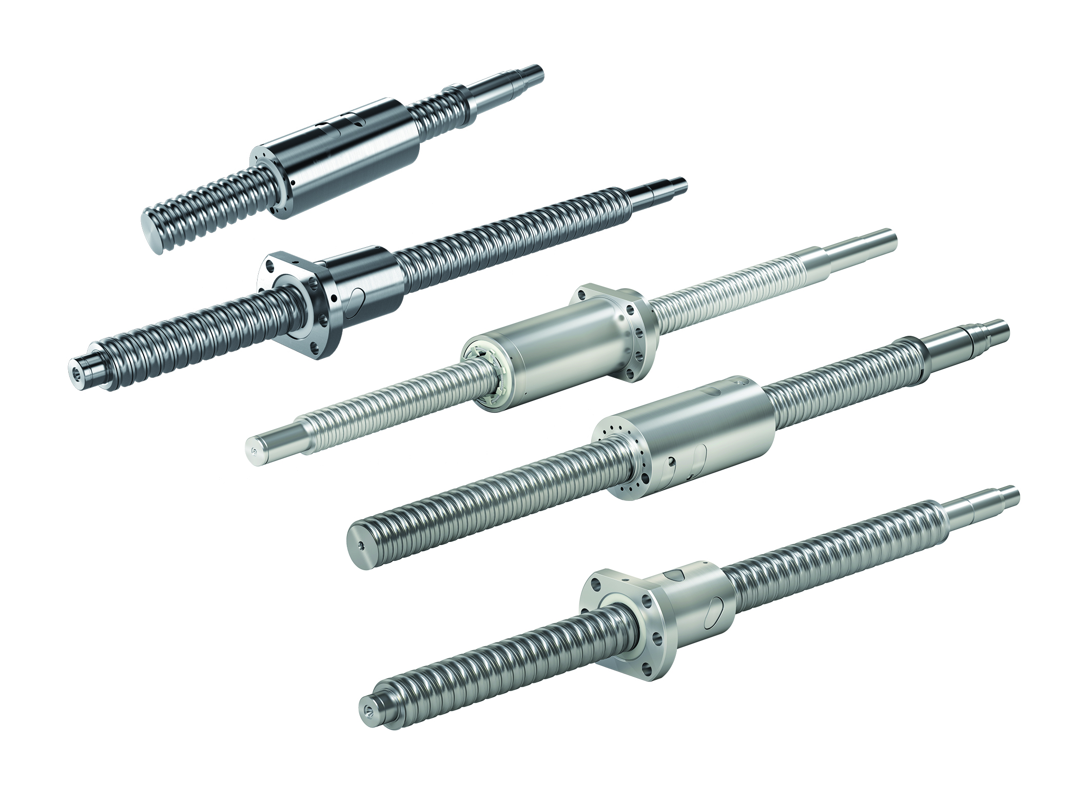 Shuton-Ipiranga, der Spezialist für Kugelgewindetriebe in der Rollon-Gruppe, fertigt diese mit Durchmessern von 20 bis 160mm, Steigungen von 5 bis 80mm und ungeteilten Längen bis 15m.