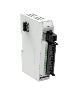 Der FIO Drive Control STO verbindet Antriebsregelung und zertifizierte Safe-Torque-Off-Funktion in einem nur 25mm breiten Modul für die Hutschienenmontage.
